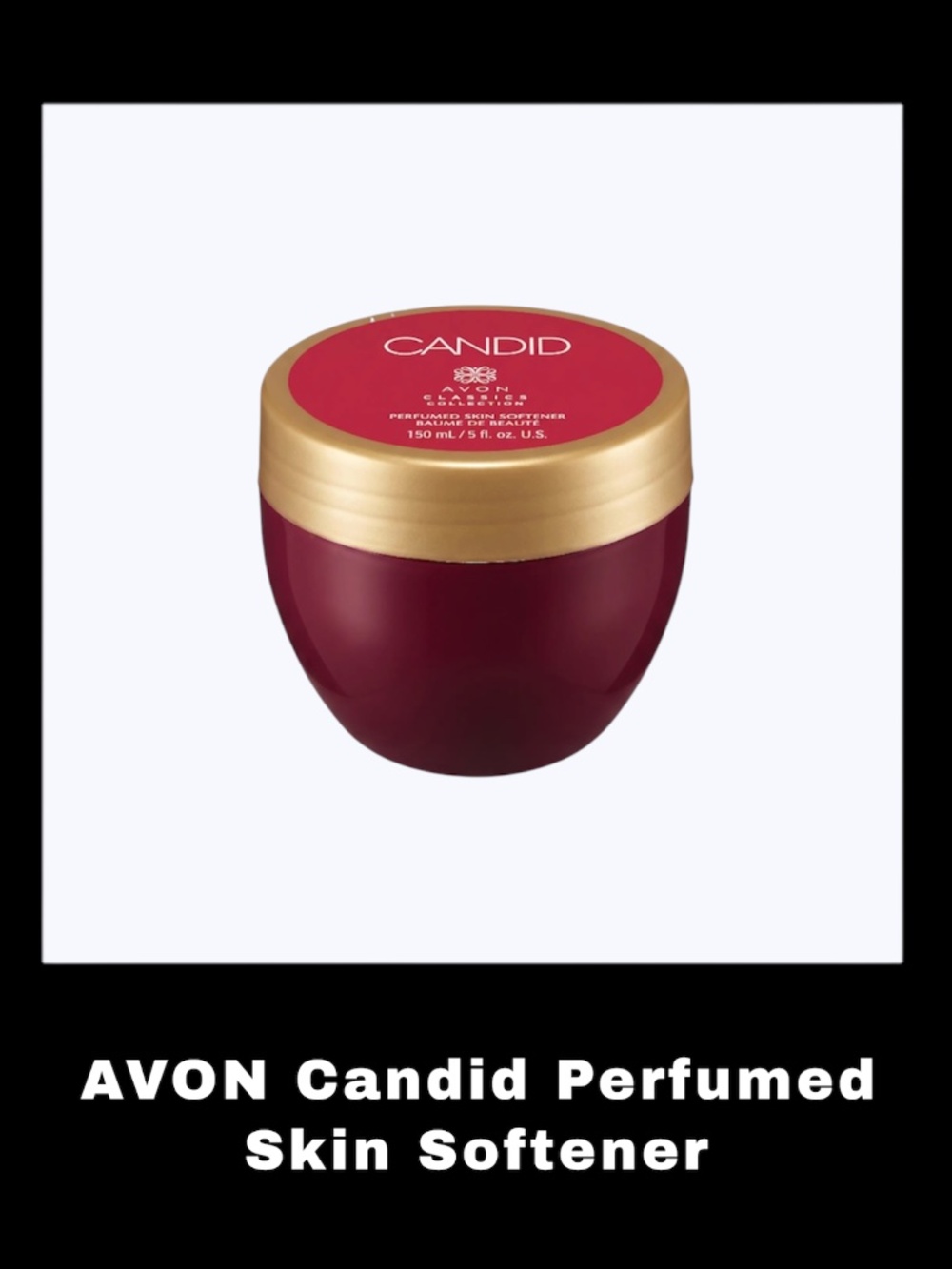 AVON Candid 5.0 Fluid Ounces Perfumed Skin Softener
